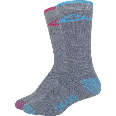 Women's Merino Wool Blend Boot Socks - 2 Pack