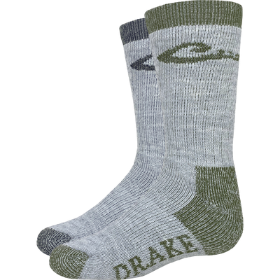 Youth Merino Wool Blend Boot Socks - 2 Pack
