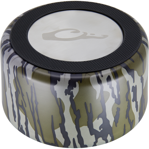 Team Gun Dog Insulated Stainless Steel Dog Bowl with Lid features a durable design with nonslip rubber bottom, collapsible lid, and 7-cup capacity.