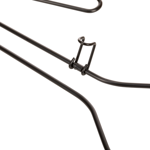 Close-up of matte-black metal frame with clamp, part of the versatile 3-Way Duck Tote, featuring removable metal loops for comfortable, cross-shoulder carrying in hunting scenarios.