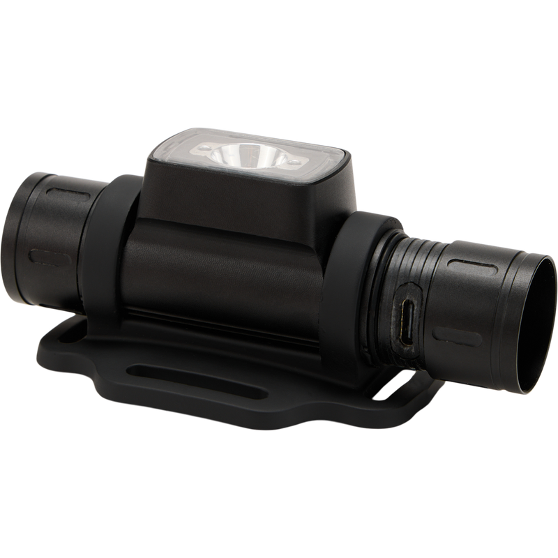 Lumen Headlamp EVO1000 with adjustable headband, rugged aluminum build, and rotating design for versatile hunting or outdoor use.