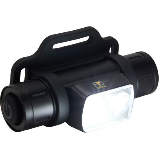 Close-up of light on Lumen Headlamp EVO1500 