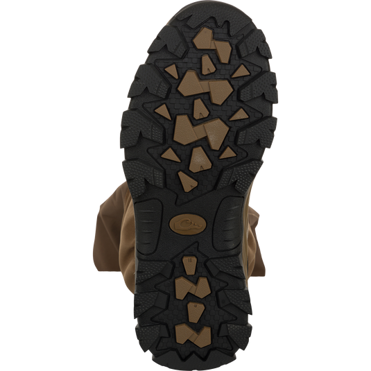 EST Waterfowler’s Hip Boot designed for marsh use, featuring a robust vulcanized rubber exterior, adjustable hip strap, and athletic outsole for traction and comfort.