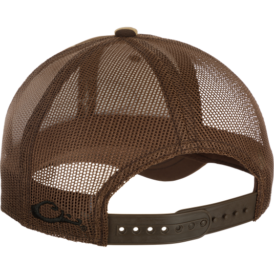 Oval Logo Foam Front Ball Cap, a stylish and lightweight hat with adjustable closure. Perfect for everyday wear and outdoor activities.