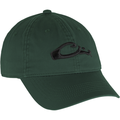 Cotton Twill Cap with low-profile silhouette, brass buckle back strap, and contoured bill. Ideal for everyday wear.