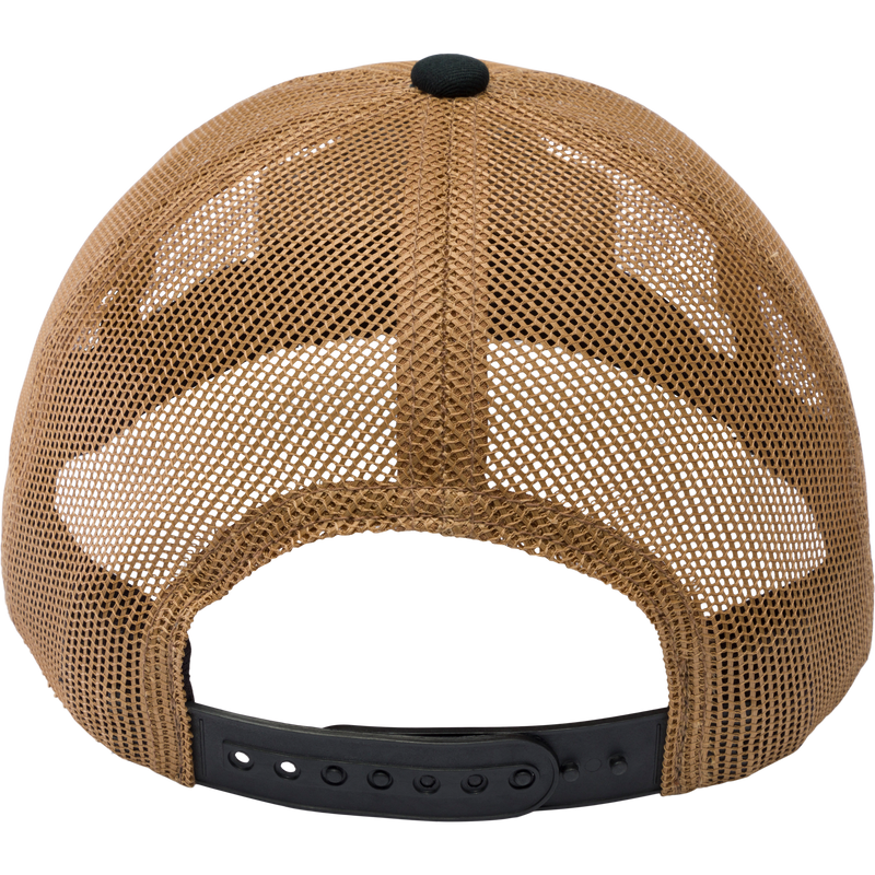 Drake Mallard All Mesh Cap with black strap, featuring a woven duck patch, wicking sweatband, and adjustable snapback from Purewhitelaneshop's casual apparel line.