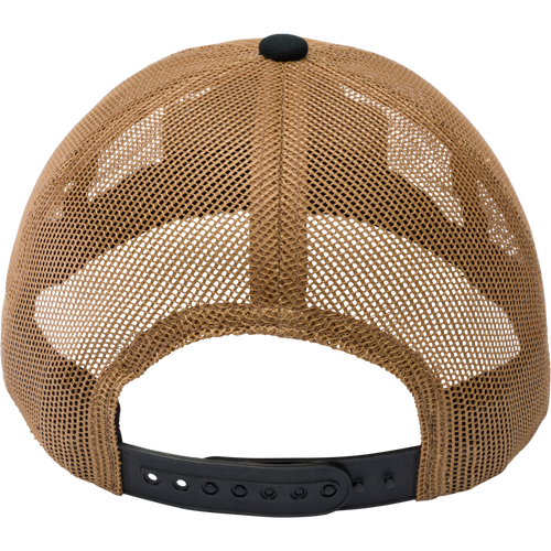 Drake Mallard All Mesh Cap with black strap, featuring a woven duck patch, wicking sweatband, and adjustable snapback from Purewhitelaneshop's casual apparel line.