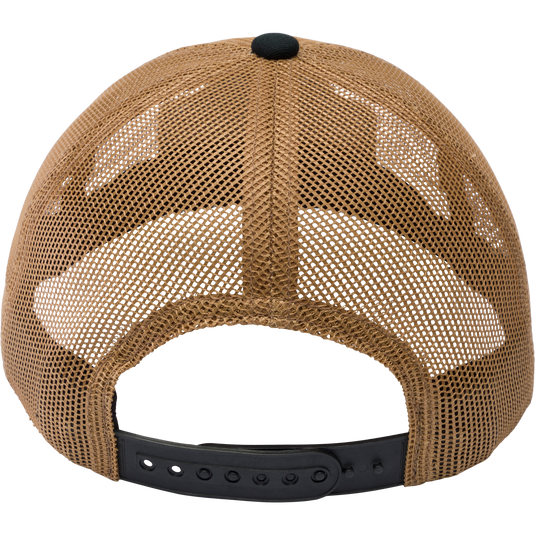 Drake Mallard All Mesh Cap with black strap, featuring a woven duck patch, wicking sweatband, and adjustable snapback from Purewhitelaneshop's casual apparel line.