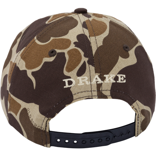 Don’t Give A Duck Rope Cap, featuring high-quality cotton twill with a 5-panel unstructured crown and flat visor with rope trim, ideal for waterfowl enthusiasts.