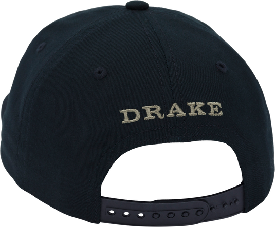Don’t Give A Duck Rope Cap with 5-panel unstructured crown and flat visor with rope, showcasing high-quality cotton twill for durability and adjustable snap back closure.