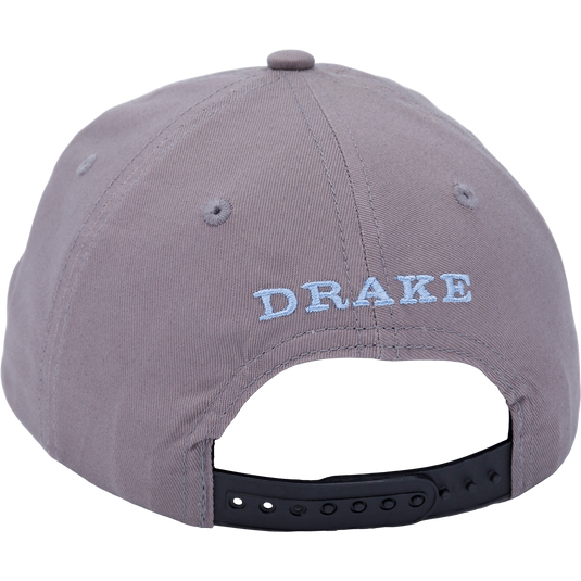 Close-up of the Don't Give A Duck Rope Cap, featuring a 5-panel unstructured crown, rope-trimmed flat visor, and adjustable snap back for comfort and style.