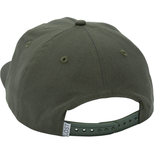 Drake X Lost Hat DDTF Goat Rope Cap featuring a flat visor, adjustable snap-back closure, and distinctive 550 Paracord detailing.