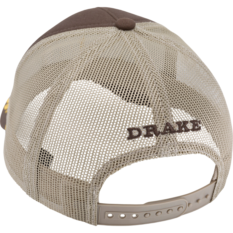 Captain Patch Rope Cap with a structured design, mid crown, slight pre-curved visor, and adjustable plastic snap closure, crafted from brushed cotton twill for outdoor adventures.