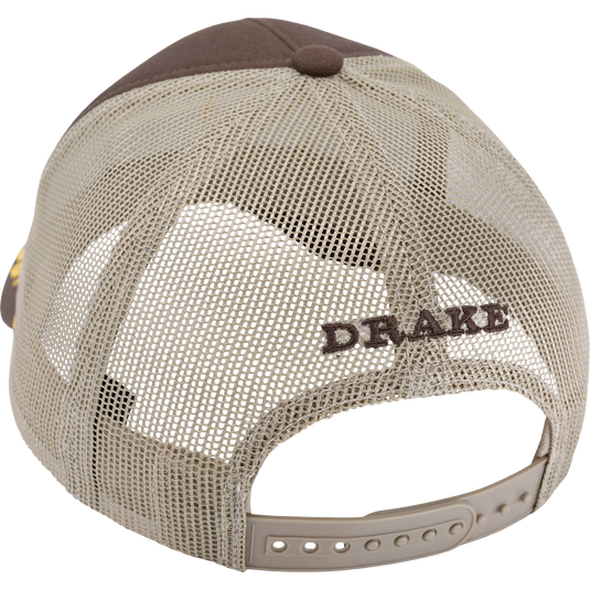 Captain Patch Rope Cap with a structured design, mid crown, slight pre-curved visor, and adjustable plastic snap closure, crafted from brushed cotton twill for outdoor adventures.