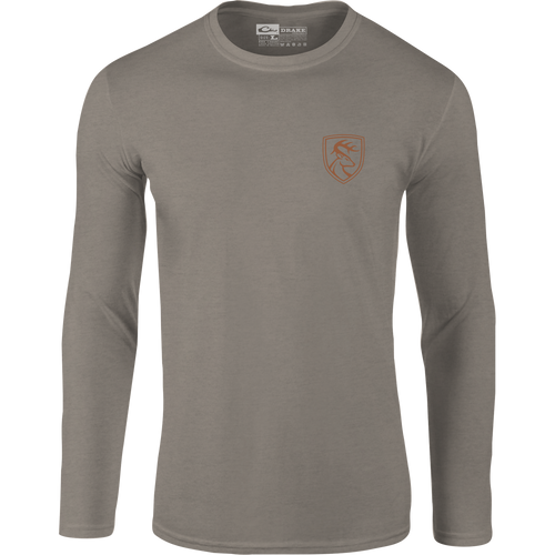 Non-Typical Shed Long Sleeve T-Shirt, lightweight blend, designed for comfort. Ideal for casual wear, featuring long sleeves and crafted from 60% cotton, 40% polyester.