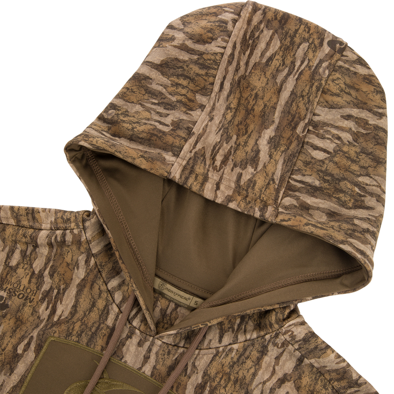 Non-Typical Performance Hoodie with Agion Active X2, featuring a lined hood, kangaroo pocket, and anti-pilling stretch fabric, ideal for cold-weather activities.