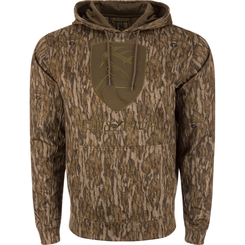 Non-Typical Performance Hoodie with Agion Active X2, featuring a lined hood, kangaroo pocket, and durable anti-pilling outer shell, ideal for cold weather activities.