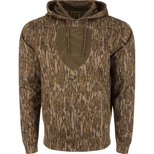 Non-Typical Performance Hoodie with Agion Active X2, featuring a lined hood, kangaroo pocket, and durable anti-pilling outer shell, ideal for cold weather activities.