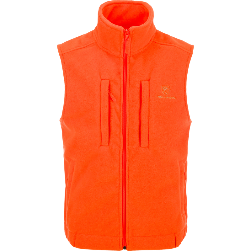 Non-Typical Windproof Layering Vest, featuring a sleeveless design with a high collar, full zipper, and chest pockets, ideal for outdoor activities.