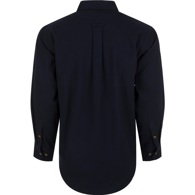 Autumn Brushed Twill Long Sleeve Shirt with classic button-down collar, back box pleat, and pockets for extra storage.