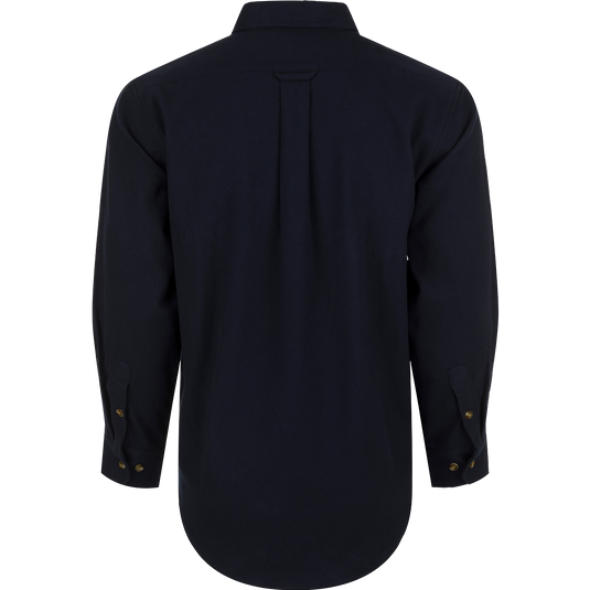 Autumn Brushed Twill Long Sleeve Shirt with classic button-down collar, back box pleat, and pockets for extra storage.