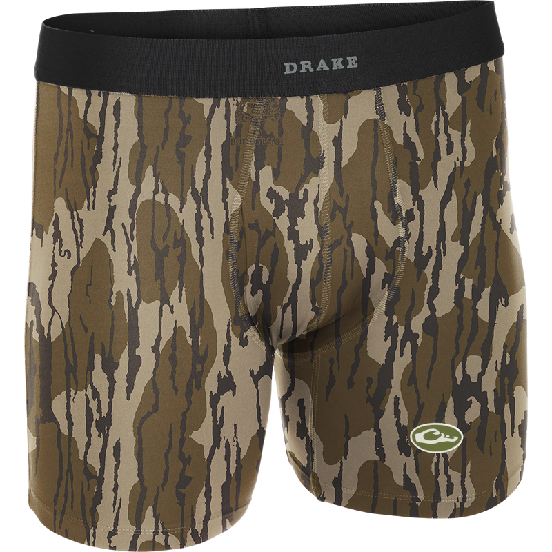 Commando Boxer Brief with four-way stretch, flat seams, and moisture-wicking fabric, offering comfort and functionality, ideal for active wear.