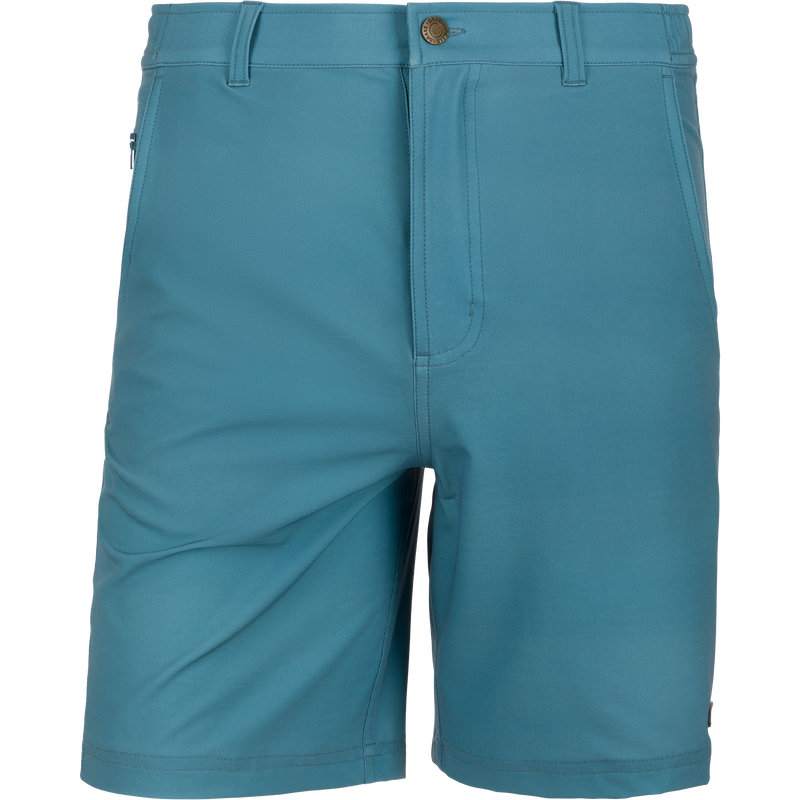 Grayson Creek Short with side adjusting waistband and zippered pocket, ideal for versatile outdoor adventures.