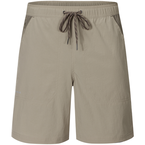 Spring Brake Short with elastic waistband, internal drawstring, and zippered pocket, designed for versatile comfort and performance in outdoor activities. Ideal for active and casual wear.