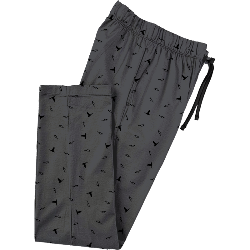Drake Lounge Pant featuring adjustable drawstring waist and two side pockets, showcasing a duck scene print, ideal for post-hunt relaxation.
