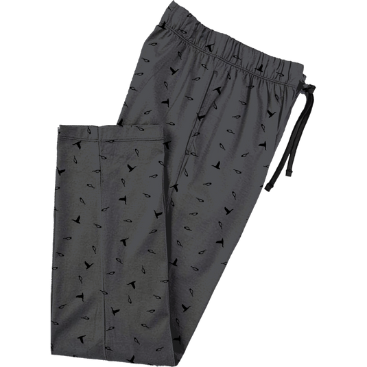 Drake Lounge Pant featuring adjustable drawstring waist and two side pockets, showcasing a duck scene print, ideal for post-hunt relaxation.