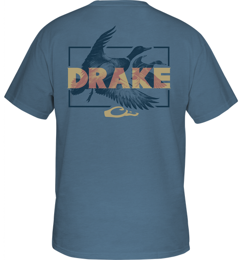 Drake Overlay T-Shirt featuring a front pocket with the Drake logo, part of the Drake Logo Series, crafted from a soft cotton-polyester blend for comfort.