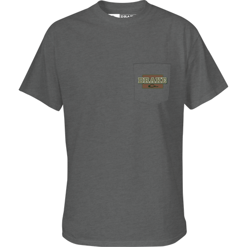 Big Duck Energy T-Shirt featuring a front pocket with Drake logo and a back graphic, made from a soft cotton-polyester blend for comfort.