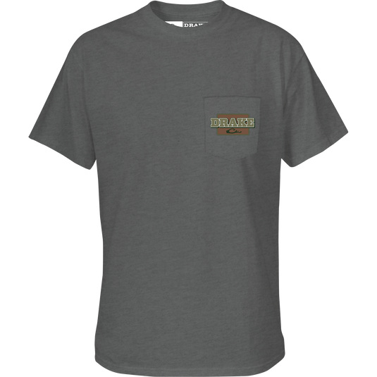 Big Duck Energy T-Shirt featuring a front pocket with Drake logo and a back graphic, made from a soft cotton-polyester blend for comfort.