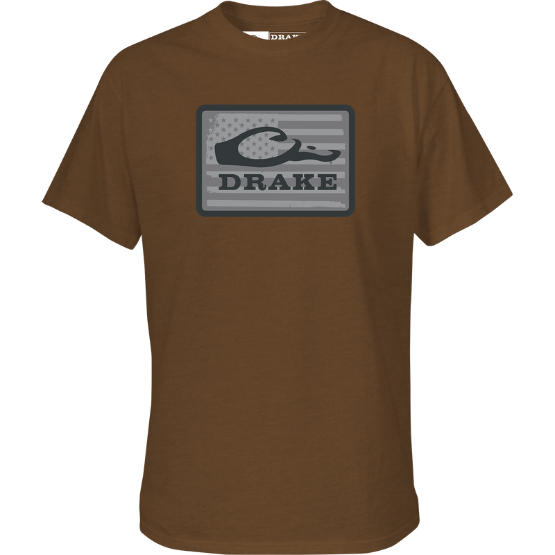 Graphic Work T-Shirt from Purewhitelaneshop, featuring the Drake Work Logo on the front, highlighting craftsmanship and comfort with a 60% cotton, 40% polyester blend.