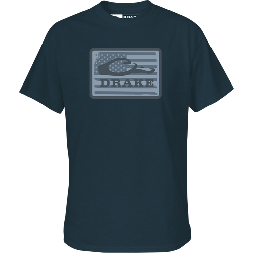 Graphic Work T-Shirt featuring the Drake Work Logo on the front, made from a 60% cotton, 40% polyester blend for comfort, part of the Drake Work Series.