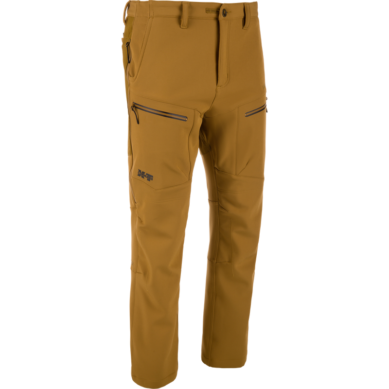 MST CommandXT Softshell Pant, front view, featuring reinforced knee seams, technical zippers, and performance-oriented design for outdoor activities like hiking or climbing.