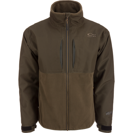 MST CommandXT Eqwader Full Zip Jacket featuring durable shell with fleece lining, two Magnattach™ chest pockets, and adjustable cuffs for optimal weather protection and comfort.