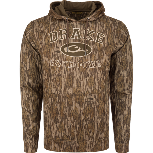 Performance Hoodie with anti-pilling fleece, kangaroo pocket, and adjustable hood, designed for comfort and movement. Ideal for outdoor activities and casual wear.