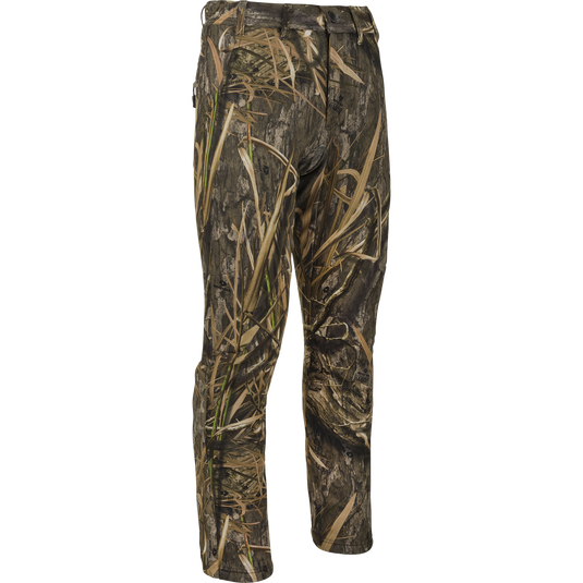 MST Ultimate Wader Pants with adjustable ankle zippers and side-elastic waist, designed for comfort under waders and casual wear, featuring zippered rear pockets.