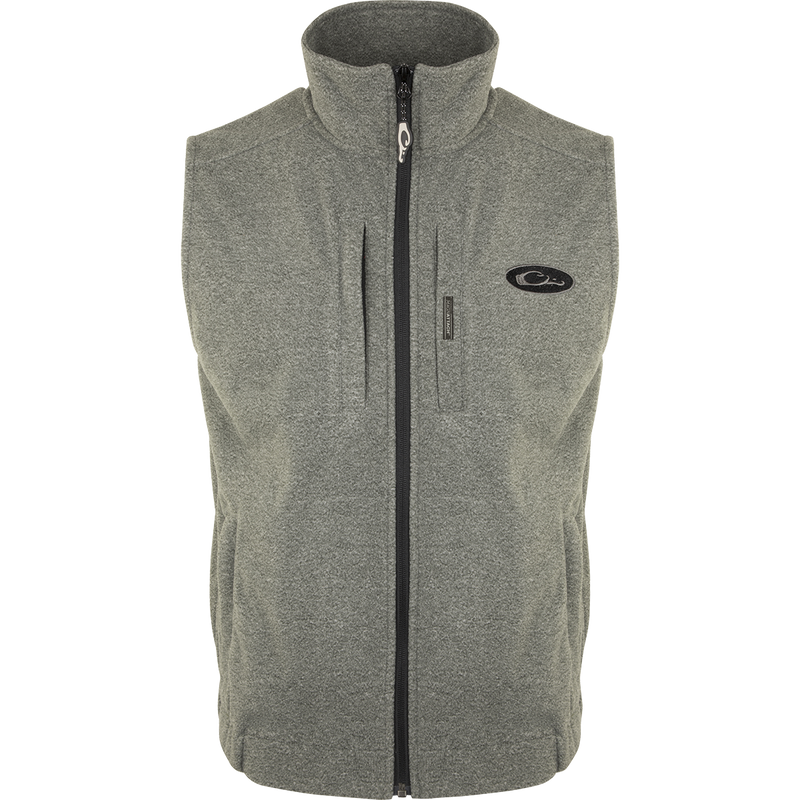 Heather Windproof Layering Vest, featuring vertical Magnattach™ and zippered chest pockets, designed for warmth and style, ideal for layering under jackets.