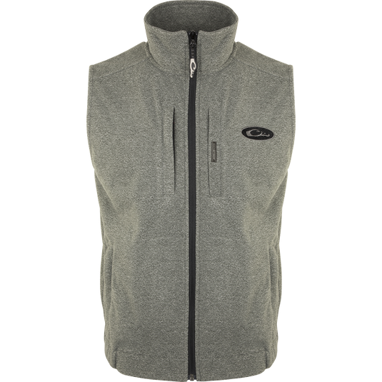 Heather Windproof Layering Vest, featuring vertical Magnattach™ and zippered chest pockets, designed for warmth and style, ideal for layering under jackets.