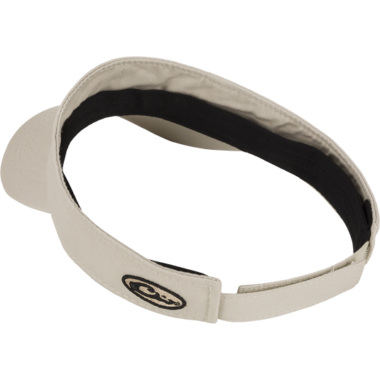 Drake Logo Visor with embroidered Purewhitelaneshop Systems logo on front. Low-profile design with Velcro back closure. One size fits most.