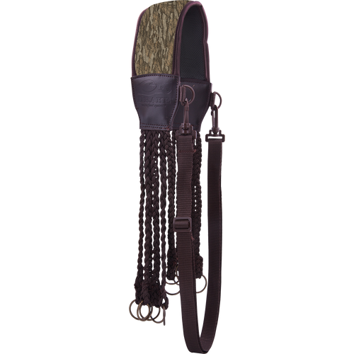 Close-up of the Heavy Load Game Tote highlighting its durable straps and neoprene padded shoulder strap for comfortable carrying during hunting.