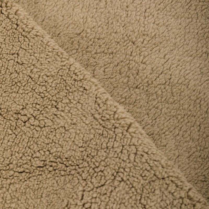 Camo Fleece Blanket showcasing soft, nubby sherpa fleece texture, offering warmth and comfort. Ideal for home or camp, lightweight yet warm, dimensions 60x84 inches.