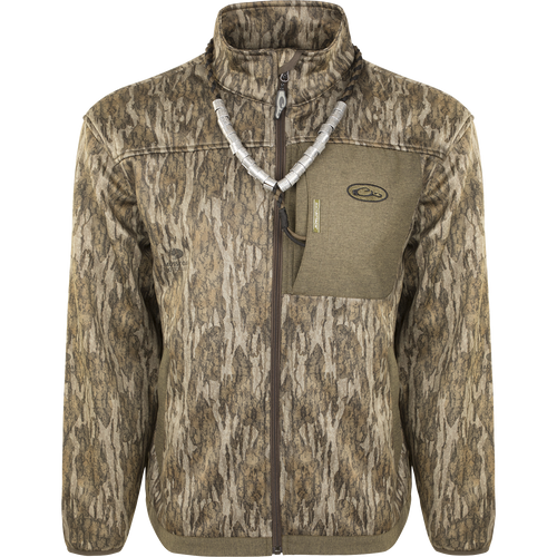 MST Endurance Hybrid Liner Full Zip Jacket with Magnattach™ chest pocket, zippered lower slash pockets, elastic cuffs, and drawstring waist for comfort and mobility.