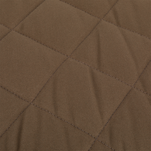 Team Gun Dog Landing Zone Quilted Canvas Dog Bed with padded, quilted surface, showcasing durable, water-resistant fabric ideal for outdoor-loving pets.