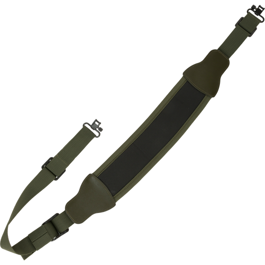 Easy Rider Neoprene Gun Sling with non-slip neoprene pad and adjustable 1 nylon strap, featuring swivels for secure, comfortable hunting or shooting use.