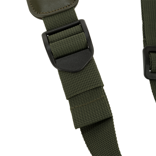Easy Rider Neoprene Gun Sling close-up highlighting the durable 1 nylon strap and non-slip neoprene pad for comfort and control during hunting excursions.