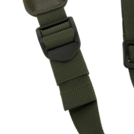 Easy Rider Neoprene Gun Sling close-up highlighting the durable 1 nylon strap and non-slip neoprene pad for comfort and control during hunting excursions.