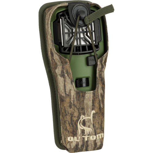 Easy Rider Thermacell Holder with Molle Attachment, featuring durable Ripstop material, elastic loop, and secure strap, ideal for outdoor gear attachment.